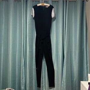 Michael Kors Black & Silver Jumpsuit